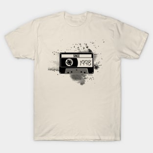 1998s Vintage, 98s Black Cassette T-Shirt